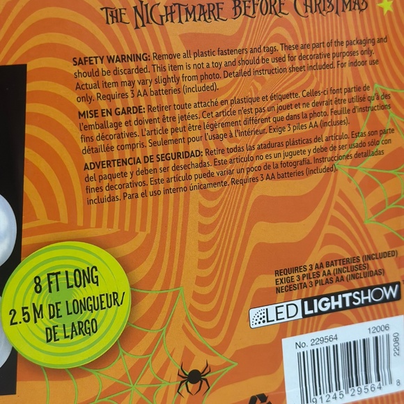 Jack Skellington String lights NIB - Picture 6 of 8
